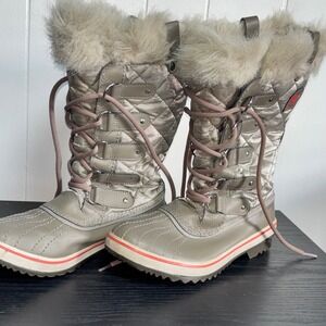 Sorel Tofino II Metallic Quilted Faux Fur Waterproof Winter Boots NL2114-005 7